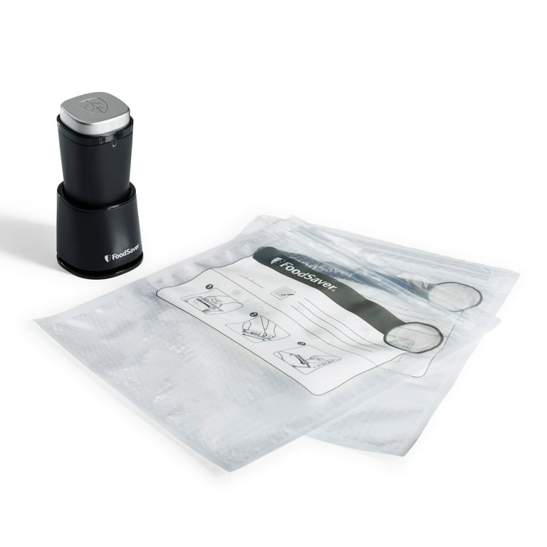 FoodSaver Mini Vacuum Sealer and Bags, Portable Rechargeable Food