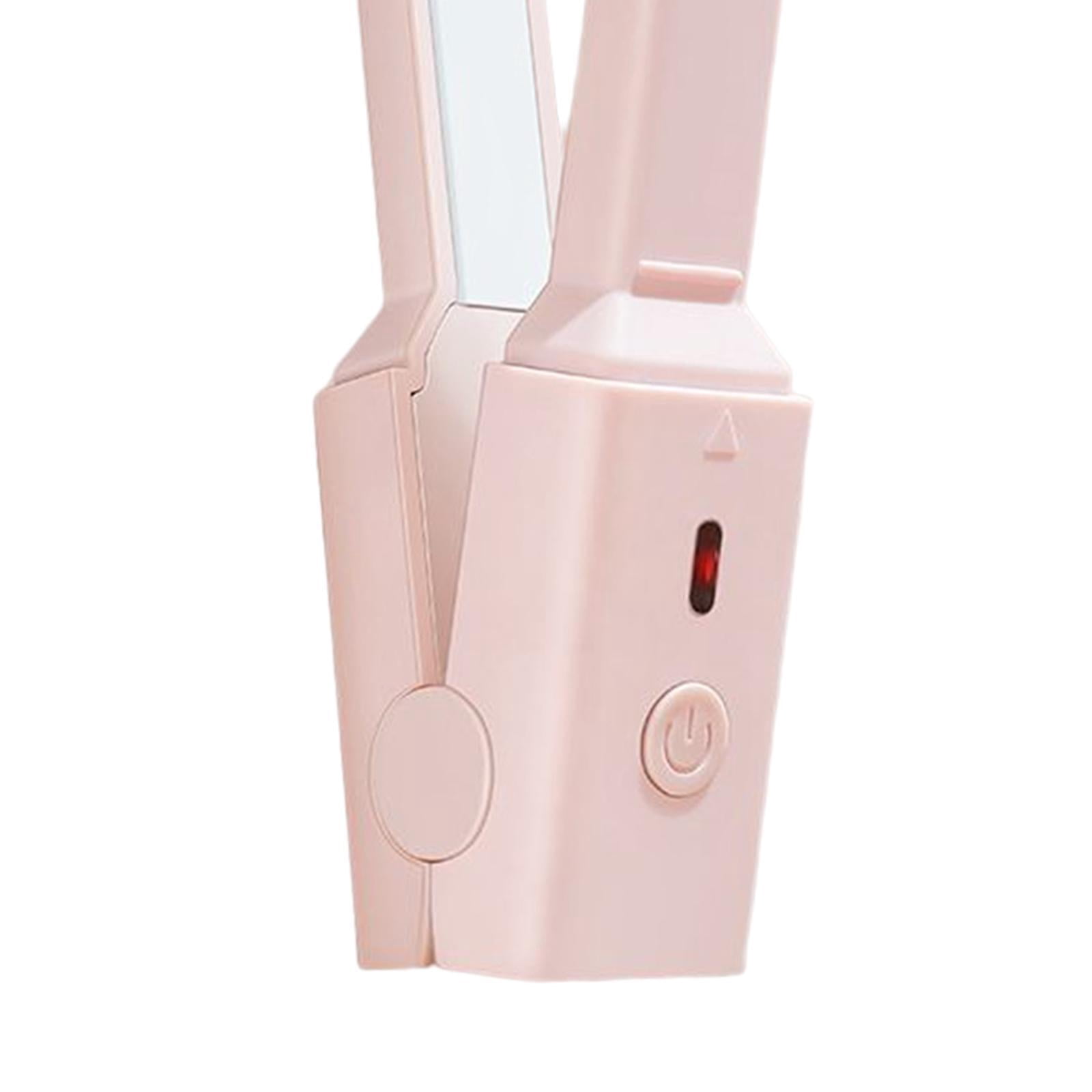 VONKY Hair Straightener and Curler Ceramic 2 in 1 for Short Hair Wavy Hair Pink Pink