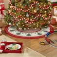 thumbnail image 3 of Ornaments Christmas Tree Skirt 36 Inch, Winter Holiday Tree Mat Decoration Red, 3 of 7