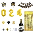 thumbnail image 3 of CSChome New Year Party Decorations New Year Balloons Set 32 Inch 2024 Golden Starburst Number Party Decorations, 3 of 6