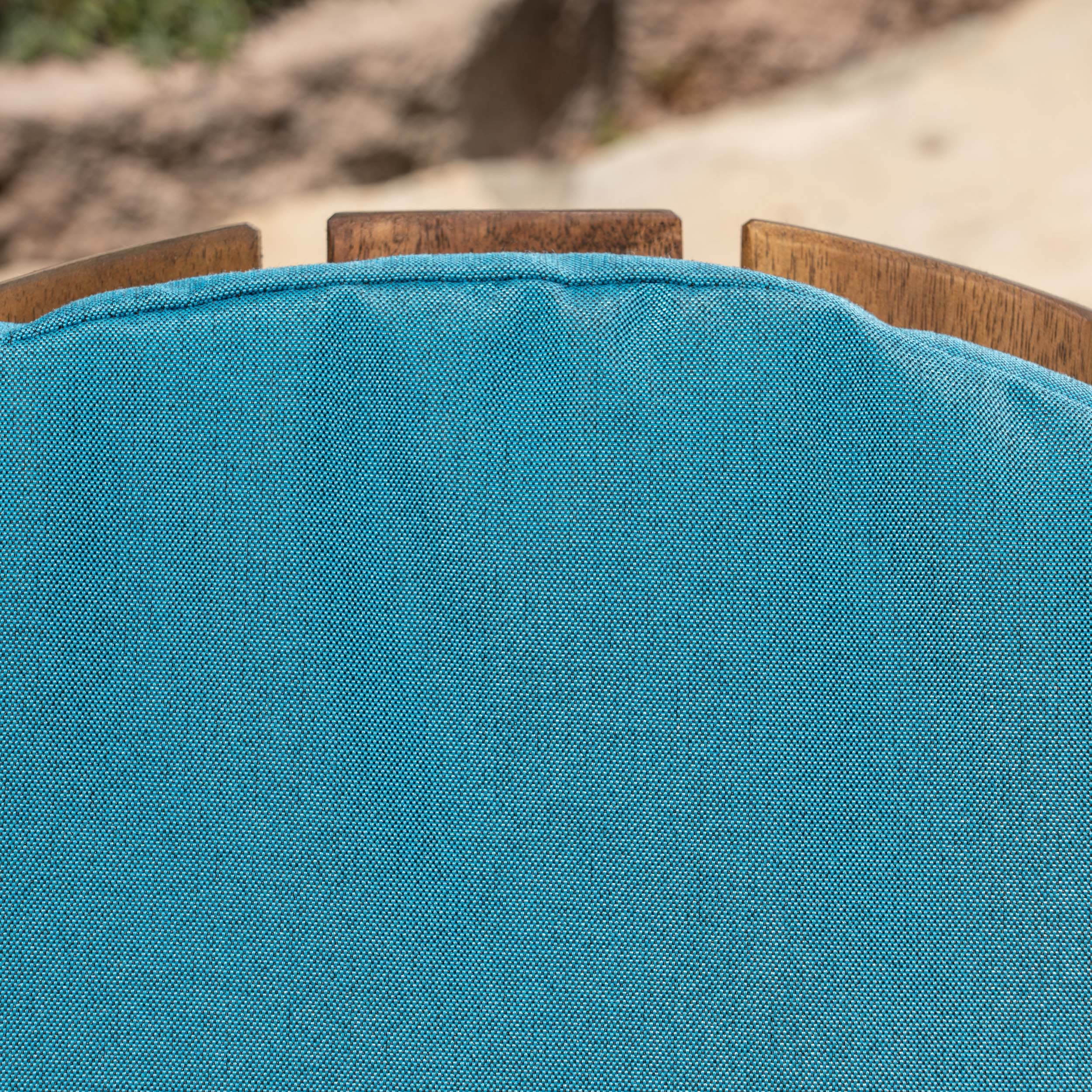 Ariel Outdoor Water-Resistant Adirondack Chair Cushion, Dark Teal