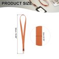 thumbnail image 2 of Uxcell Key Lanyard, Modern Neck Lanyards Strap ID Badges Holder, Long Keychain Lanyard with Metal Clasp Brown, 2 of 6