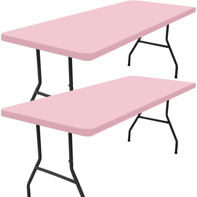 Rectangle Picnic Table Cloth Elastic Fitted Tablecloths for Foot Tables Washable Polyester Table Cover for Camping Indoor and Outdoor (Yellow &#;x&#;)
