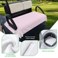 thumbnail image 5 of Golf Cart Seat Covers for 2 Seater, Pure Pink Soft Microfiber Cart Seat Towel Blanket, Simple Solid Color Absorbent Breathable Non Slip Bench Seats Protector for Golf Course 51"x31", 5 of 9
