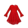 thumbnail image 2 of iEFiEL Little Girls Christmas Party Costume Classic Lace Swing Dress,Sizes 2-8, 2 of 7