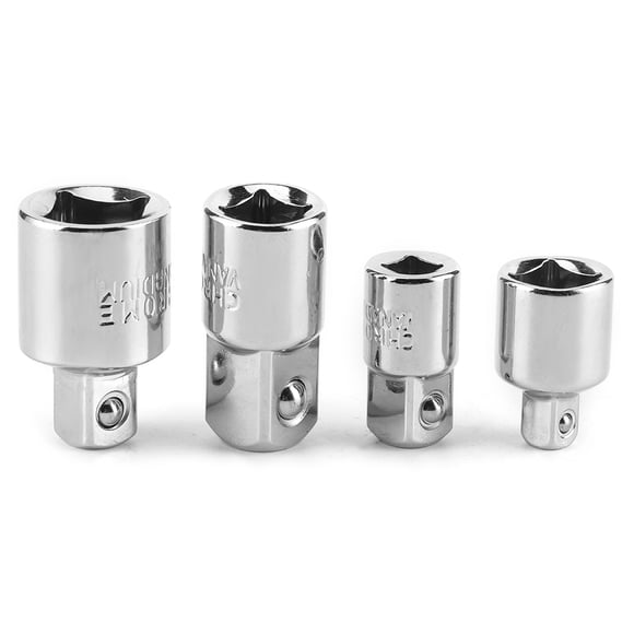 Adaptador de manguito de llave, 4 piezas, juego de herramientas manuales reductoras de dados con unidad de 1/4 pulg., 3/8 pulg. y 1/2 pulg., mayor durabilidad