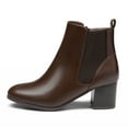thumbnail image 3 of BURUDANI Women Chunky Block-Heel Chelsea Ankle Boots with Elastic Gore, 3 of 5