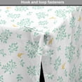 thumbnail image 4 of Pastel Dog Crate Cover, Pastoral Print of Garden Leaves and Birds Scattered Forest Elements, Easy to Use Pet Kennel Cover Small Dogs Puppies Kittens, 7 Sizes, Almond Green Dark Yellow, by Ambesonne, 4 of 6
