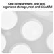 thumbnail image 4 of Organizador de Huevos Ganfancp Refrigerador Puerta Lateral Estante de Almacenamiento Apilable, 4 of 6