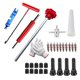 thumbnail image 2 of Herramienta de cambio rápido de válvula de neumático, kit de herramientas de reparación premium para vástago de válvula de neumático, para camiones y Rojo, 2 of 7