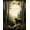 Brown Green Tan, Pattern 7, variant on ODIKA 8'x10' Washable Area Rug Cabin Bear Paw Print Rustic With Centered Woodland Wildlife Emblem for King Size Bedroom Under Bed, Master Suite, Non-Shedding, Easy Care