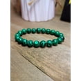 thumbnail image 3 of LB Diamond, Malachite Healing Crystal Bracelet, Copper, 8 mm, 3 of 5