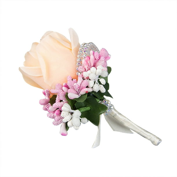 Clearance!Maojin Pulsera con ramillete de muñeca, ramillete y ramillete de graduación, conjunto de pulsera con ramillete de rosas para fiesta de graduación de aniversario de boda