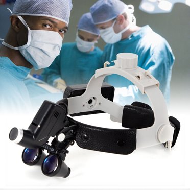 AZDENT 5W LED Dental Surgical Headlight With 3.5X Binocular Loupes – Headband Mount