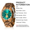 thumbnail image 4 of Reloj Dentily de Madera para Hombre Analógico con Movimiento de Cuarzo y Esfera de 45 mm, 4 of 7