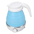 thumbnail image 4 of Hervidor eléctrico plegable de 0,6 l, 600 W, resistente al calor, a prueba de herrumbre, hervidor eléctrico portátil para viajes, enchufe estadounidense, 110 V, azul, 4 of 10