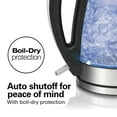 thumbnail image 3 of Hamilton Beach Glass Electric Kettle, Tea & Water Kettle with LED Light Ring, 1.7L, 3 of 8