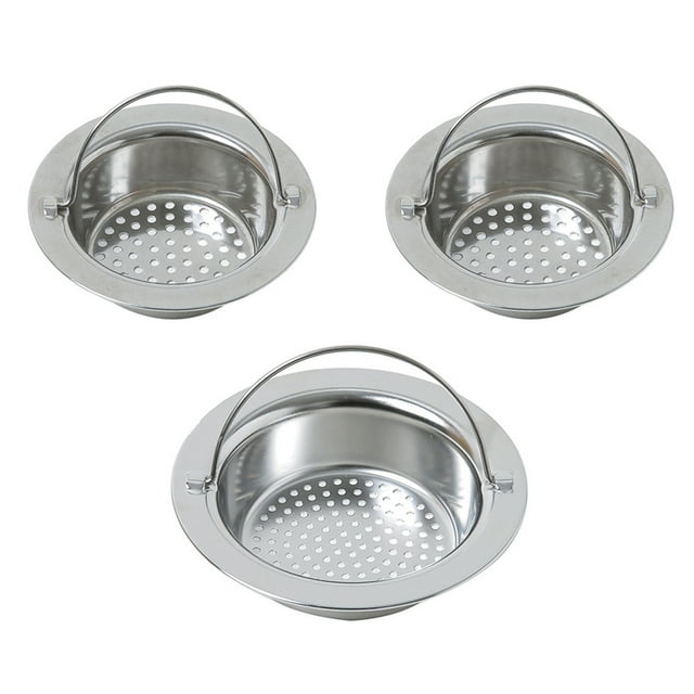 3 unids filtros de fregadero de acero inoxidable Cocina Filtro de fregadero Mallas de cocina Suministro de cocina