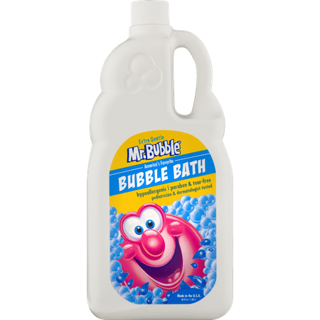(2 pack) Mr. Bubble Extra Gentle Bubble Bath, Fragrance and Dye Free, 36 (Best Bubble Bath Most Bubbles)