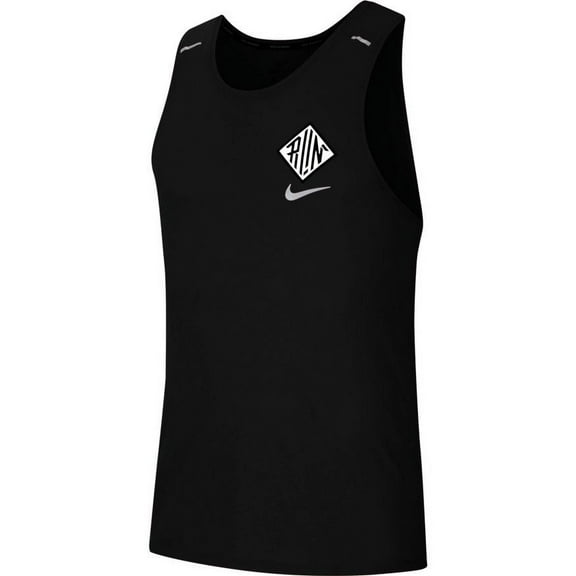 Nike Dri-FIT Miler Wild Run Men's Running Tank Top CU5946-010 Black