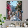 thumbnail image 4 of Mediterranean Village Street Decor Wall Art/Canvas Print，Suitable for Living Room，Bedroom，Bathroom，Office，Hallway Decoration, 4 of 8