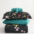 thumbnail image 5 of Wajade 7 Piece Colorful Floral Comforter Bedding Set, Queen, 5 of 7