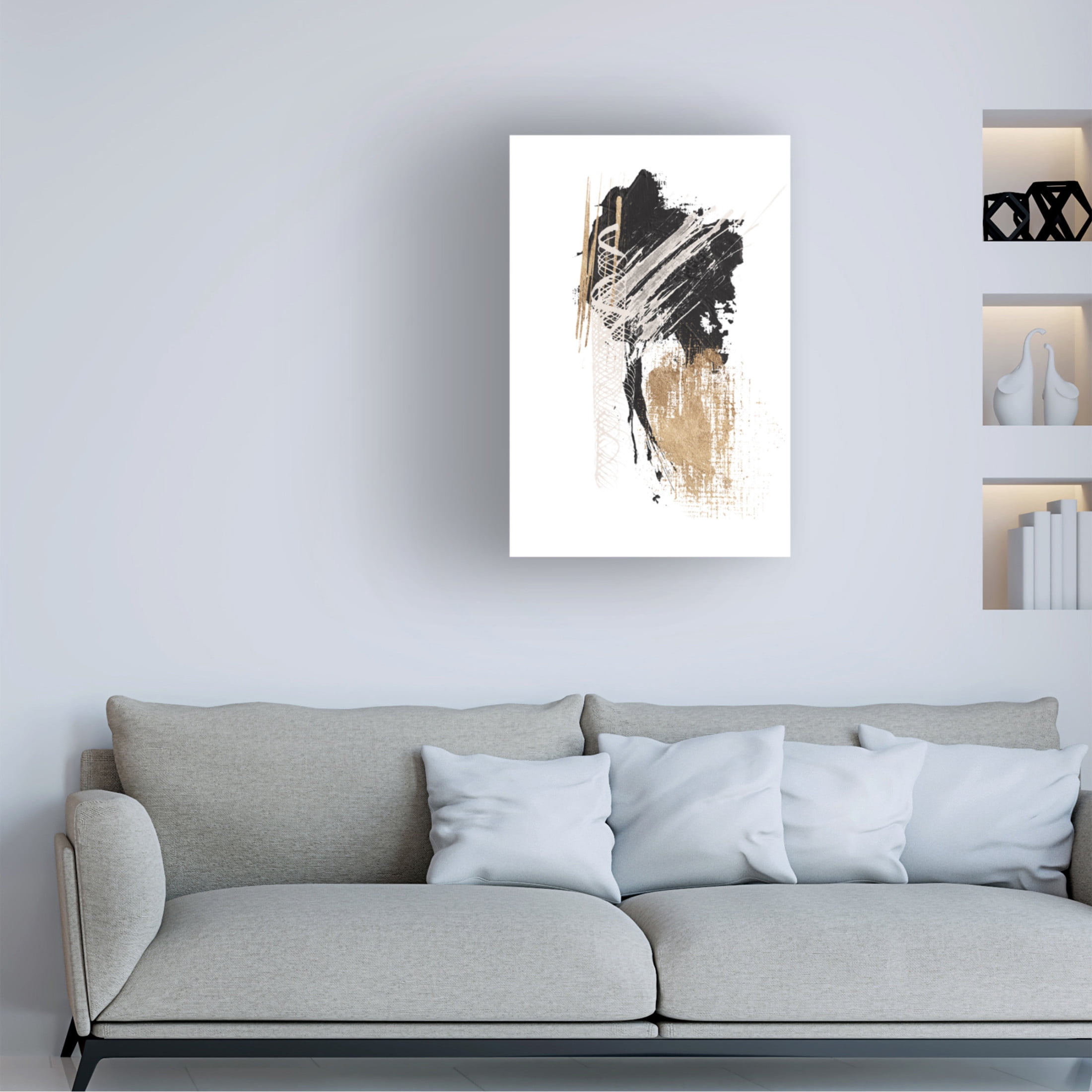 Trademark Fine Art Sally Ann Moss Chaos 1 Canvas Wall Art