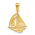 thumbnail image 3 of 14k Yellow Gold Polished Finish Sailboat Pendant, 3 of 3