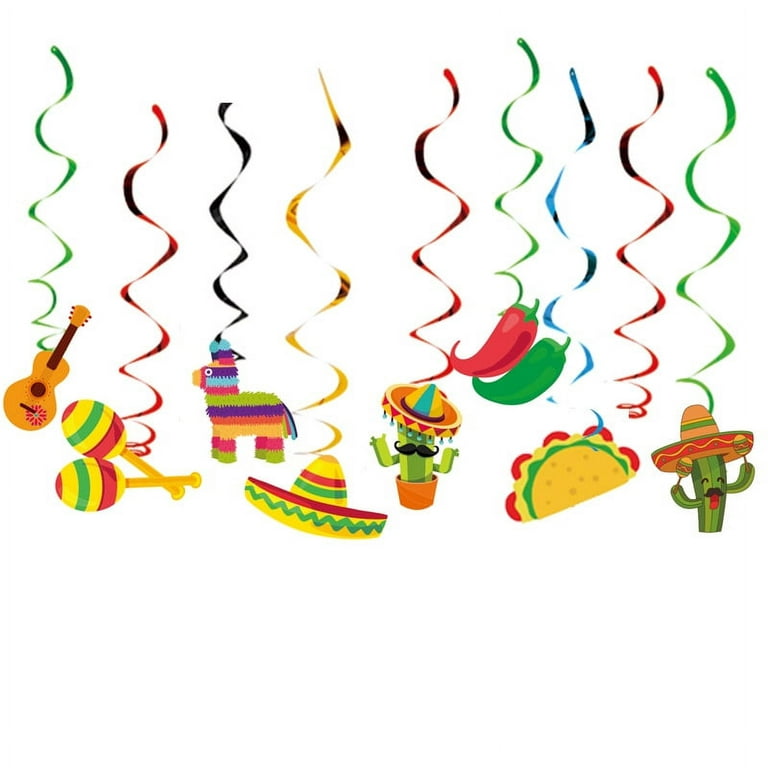 8PCS Fiesta Party Decorations, Cinco de Mayo Mexican Theme Party