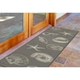 thumbnail image 6 of Transocean CRER8841497 Liora Manne Carmel Shells Indoor & Outdoor Rug, Grey - 23 in. x 7 ft. 6 in., 6 of 6