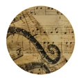 thumbnail image 4 of Orinice Snake Music Notes Treble Clef Round Table Cover Stain Resistant Washable Perfect for Indoor Outdoor Kitchen Dining Wedding Parties Elastic Edge 100% Polyester Fiber 38-42, 4 of 8