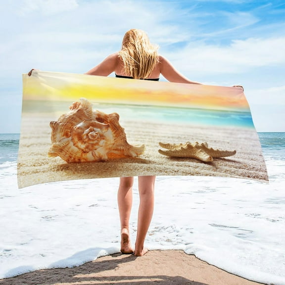 Tupukom Summer Beach Towels for Beach Chairs 29.5"x59" Non-Slip Backing Anti-Sand Fast Drying Pool Towel for Summer Festivals Cruise Essentials Lounge Chair Cover