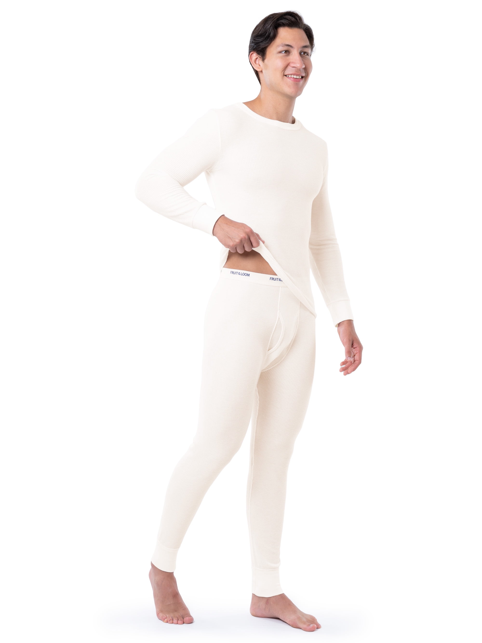 Fruit of the Loom Men's Thermal Waffle Underwear Bottom, Sizes S-5XL