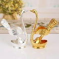 thumbnail image 4 of baomifa-Coffee Spoon Set, Creative Coffee Spoon Holder 6pcs Small Espresso Spoons with Swan Base Holder Mini Silver Dessert Spoons for Coffee Dessert Sugar Ice Cream Spoons, 4 of 4