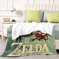 thumbnail image 4 of La Leyenda de Zelda: Breath of the Wild anti-pilling, suave, ligera, esponjosa y acogedora de lujo para hogar y cocina – Perfecta para niños y adultos,110x70cm, 4 of 6