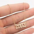 thumbnail image 2 of Jiaroswwei 1980-2019 Birth Year Number Charm Pendant Stainless Steel Chain Necklace Jewelry, 2 of 8
