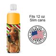 thumbnail image 4 of Irish Setter Candy Cane Holiday Christmas Ultra Hugger for slim cans, 4 of 6