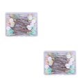 thumbnail image 1 of Matsuzay Alfileres de confección DIY agujas de coser decoración de costura herramientas de costura reutilizables Color luz al azar flor 100 Flor de luz 100PCS 2Conjunto, 1 of 6