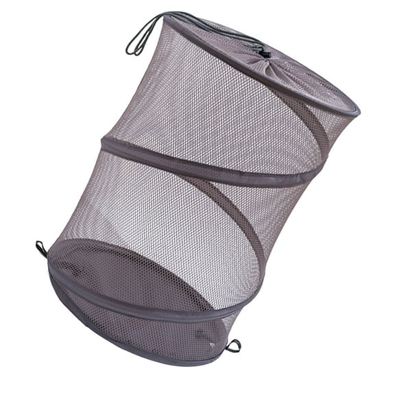 UPOUART Foldable Household Storage Basket Dark Grey Large Laundry Basket for Clothes and Sundries