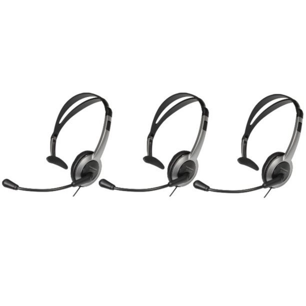 Panasonic KXTCA430 Wired Over theHead Headset W/ NoiseCancelling