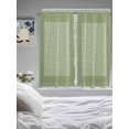 thumbnail image 4 of Sage Green Geometric Living Room Curtains 72 Inches length, Green Greek Key Design Burlap Modern Art Window Treatment Curtain Drapes, Light Filtering Drapes for Bedroom, 52"x72", 2 Panels, 4 of 7