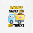 thumbnail image 4 of Inktastic Daddy Drives the Big Trucks with Dump Truck Boys or Girls Baby Bodysuit, 4 of 5
