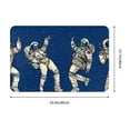 thumbnail image 3 of Fotbe Extra Durable Door Mat - Dirt Trapping Outdoor Welcome Mats - Non-Slip Outdoor Door Mats - Low Profile Front Door Mat - Indoor (16" x 24", Disco party Astronaut Dancing ), 3 of 9