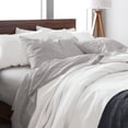 thumbnail image 2 of Ella Jayne Viscose from Bamboo Deep-Pocket 4-piece Sheet Set, King, Silver, 2 of 5