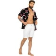 thumbnail image 2 of LA LEELA Men's Hawaiian Shirts Short Sleeve Button Down Shirt Mens Tropical Shirts Casual Holiday Summer Party Caribbean Shirts for Men Funny XXL Flamingo Love, Blacks From Kids, 2 of 5