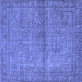 thumbnail image 1 of Ahgly Company Indoor Square Oriental Blue Industrial Area Rugs, 7' Square, 1 of 4