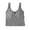 Grey, variant on Xijirk Women Ribbed Crop Tank Top Built In Padded Notch V Neck Wide Strap Seamless Slim Fit Camisole for Casual Daily Street Wear,White,One Size