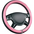 thumbnail image 1 of Star Design Piping Double Layers Universal Steering Wheel Cover with PU Leather,Fit for Suvs,Sedans,Cars,Vans(Pink), 1 of 8