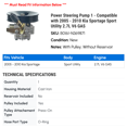 thumbnail image 2 of Power Steering Pump 1 - Compatible with 2005 - 2010 Kia Sportage Sport Utility 2.7L V6 GAS 2006 2007 2008 2009, 2 of 2