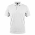 thumbnail image 3 of Mens Polo Shirts Solid Color Summer Casual Knit Short Sleeve Button Down with Pattern Business Collar Breathable Golf Shirts for Men White M, 3 of 7